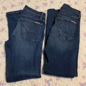 2 pairs of Hudson Jeans size 27